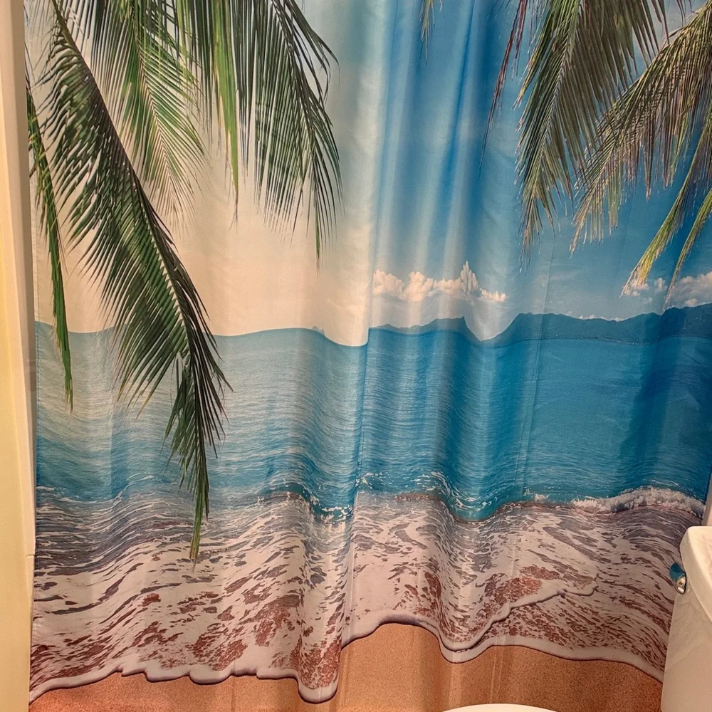 Tropical Beach Shower Curtain
